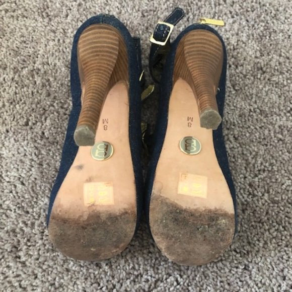 BEBE Denim 6 Inch Pumps - Picture 3 of 4
